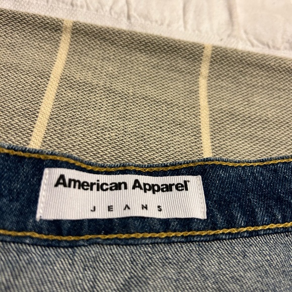 American Apparel Mini Flare Denim Skirt - Picture 7 of 9